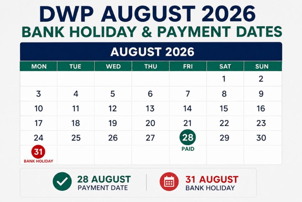 DWP Payment Dates for the August Bank Holiday