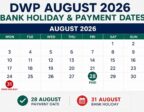 DWP Payment Dates for the August Bank Holiday