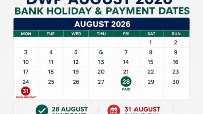 DWP Payment Dates for the August Bank Holiday
