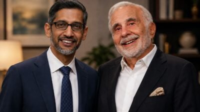 Sundar Pichai and Carl Icahn