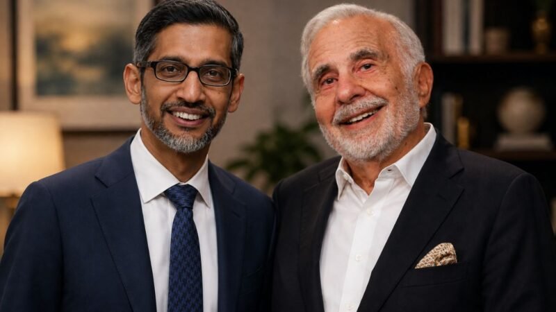 Sundar Pichai and Carl Icahn