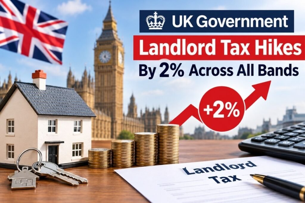 UK Government Landlord Tax Hikes By 2% Across All Bands